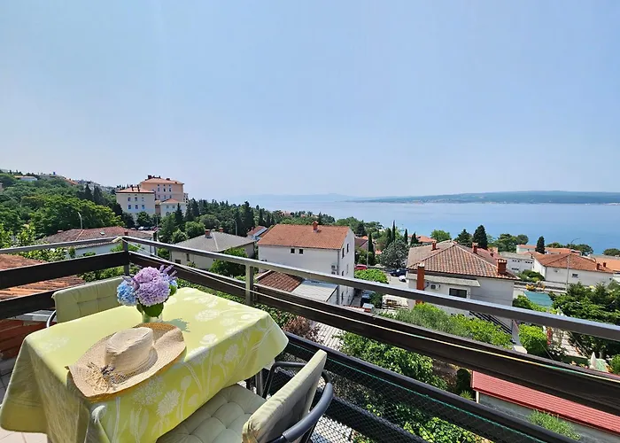 Marinna With Terrace And Panoramic Sea View Lägenhet Crikvenica